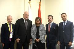 15 October 2019 National Assembly Speaker Maja Gojkovic and OSCE PA President George Tsereteli